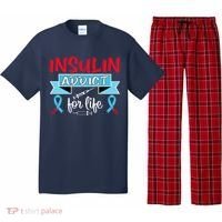 Insulin Addict For Life Diabetes Awareness Pajama Set thumb 0