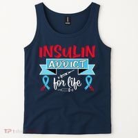 Insulin Addict For Life Diabetes Awareness Tank Top thumb 2