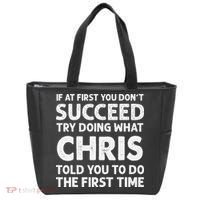 If At First You Dont Succeed Try Doing What Chris Told You To Tote Bag thumb 0