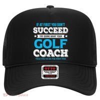 If At First You DonT Succeed Funny Golf Coach Gift Hat thumb 0