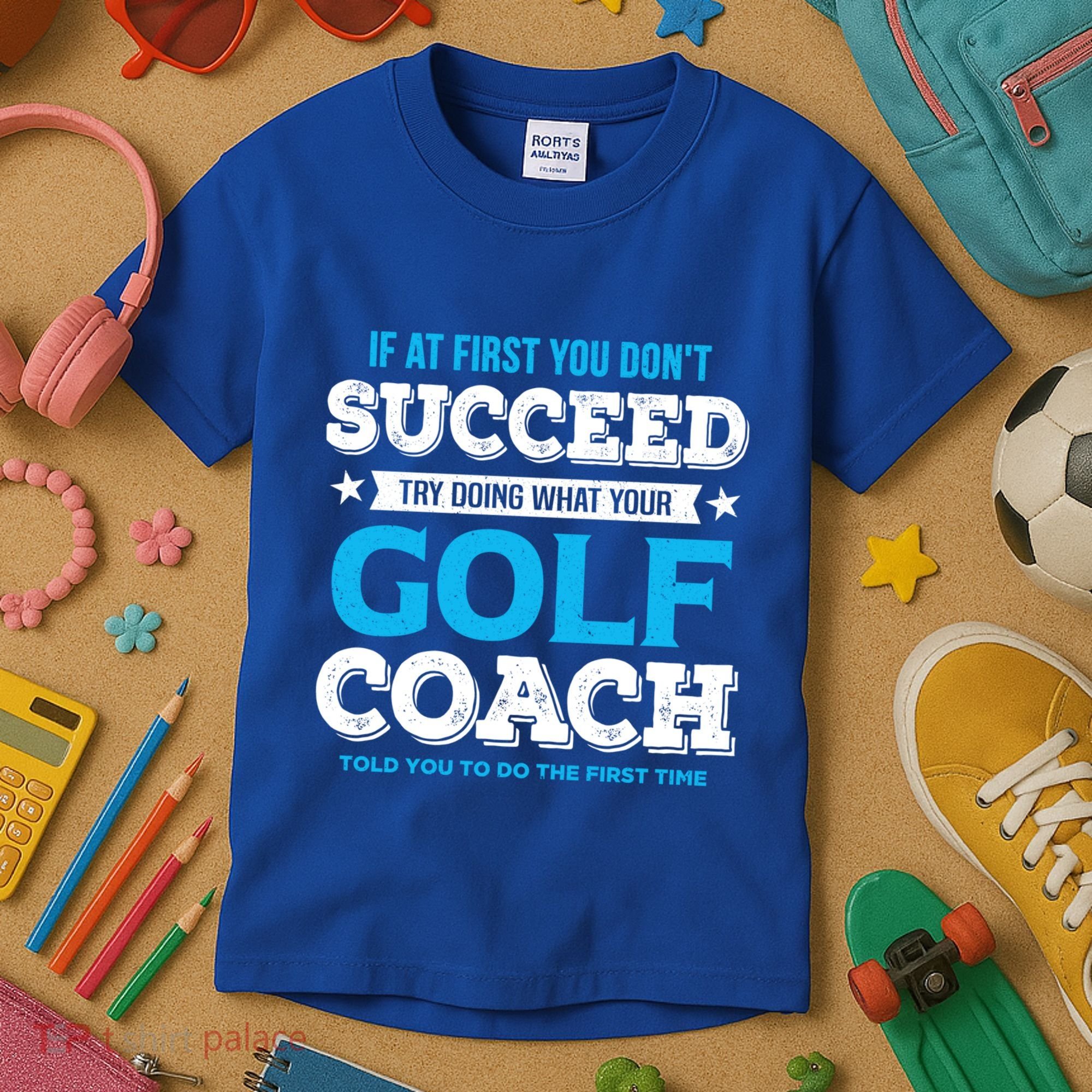 If At First You DonT Succeed Funny Golf Coach Gift Kids T-Shirt