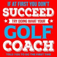 If At First You DonT Succeed Funny Golf Coach Gift Santa Hat thumb 1