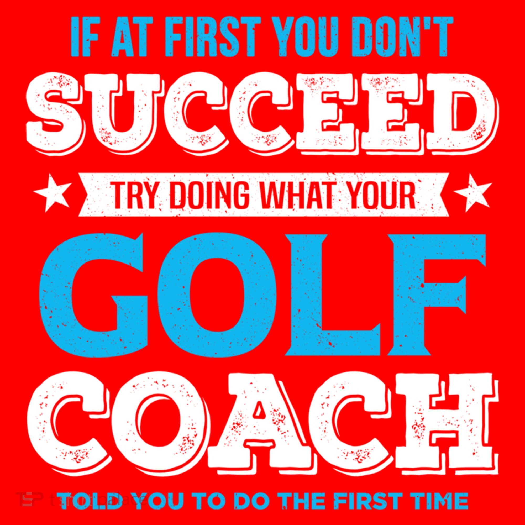 If At First You DonT Succeed Funny Golf Coach Gift Santa Hat