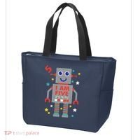 I Am Five Robot Funny Robotics 5 Year Old Birthday Party Tote Bag thumb 3
