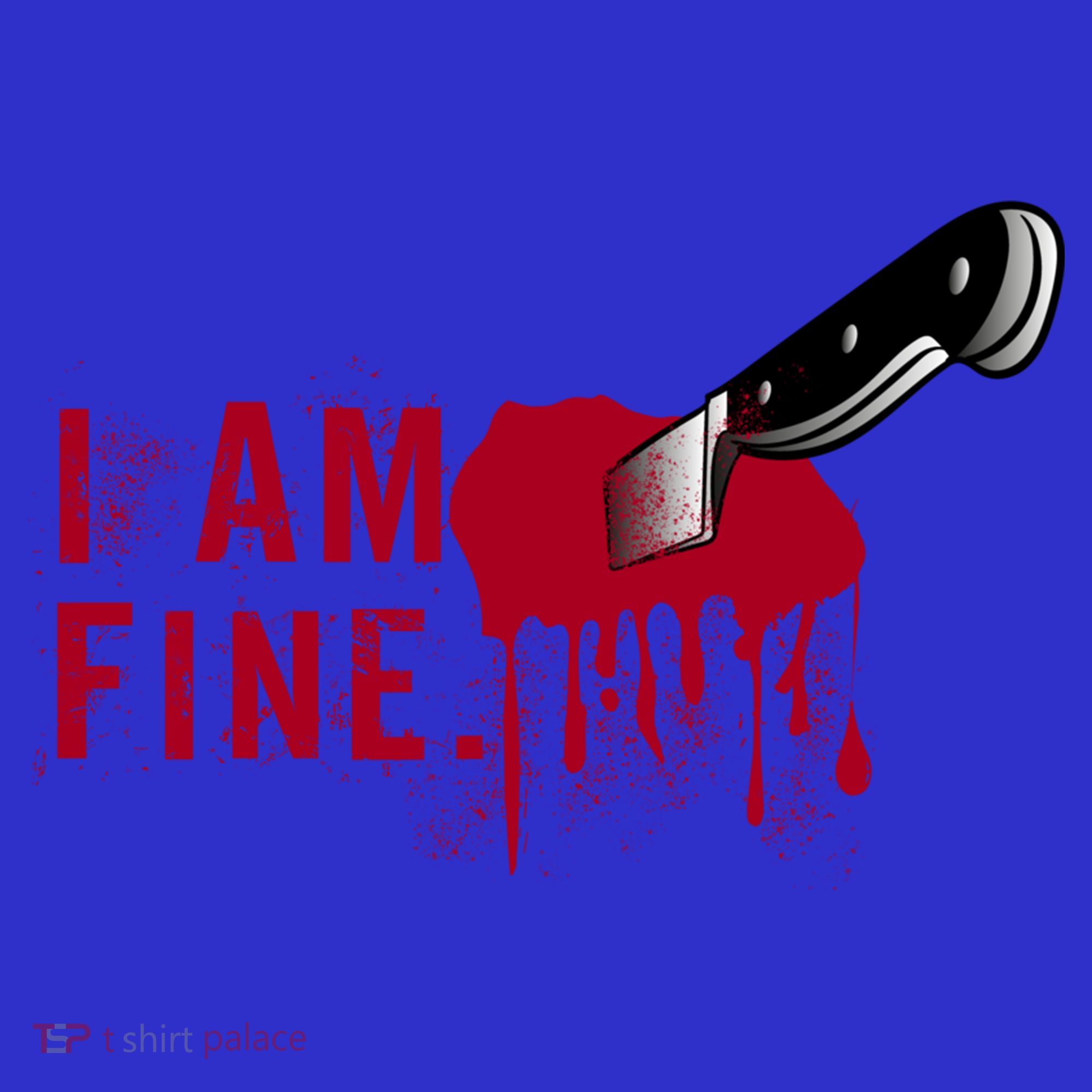I Am Fine True Crime Nightmare Horror Movie Quote Gift Visor