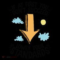 If At First You Don’T Succeed Lower Your Standards Baby Bodysuit thumb 2