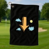 If At First You Don’T Succeed Lower Your Standards Golf Towel thumb 1