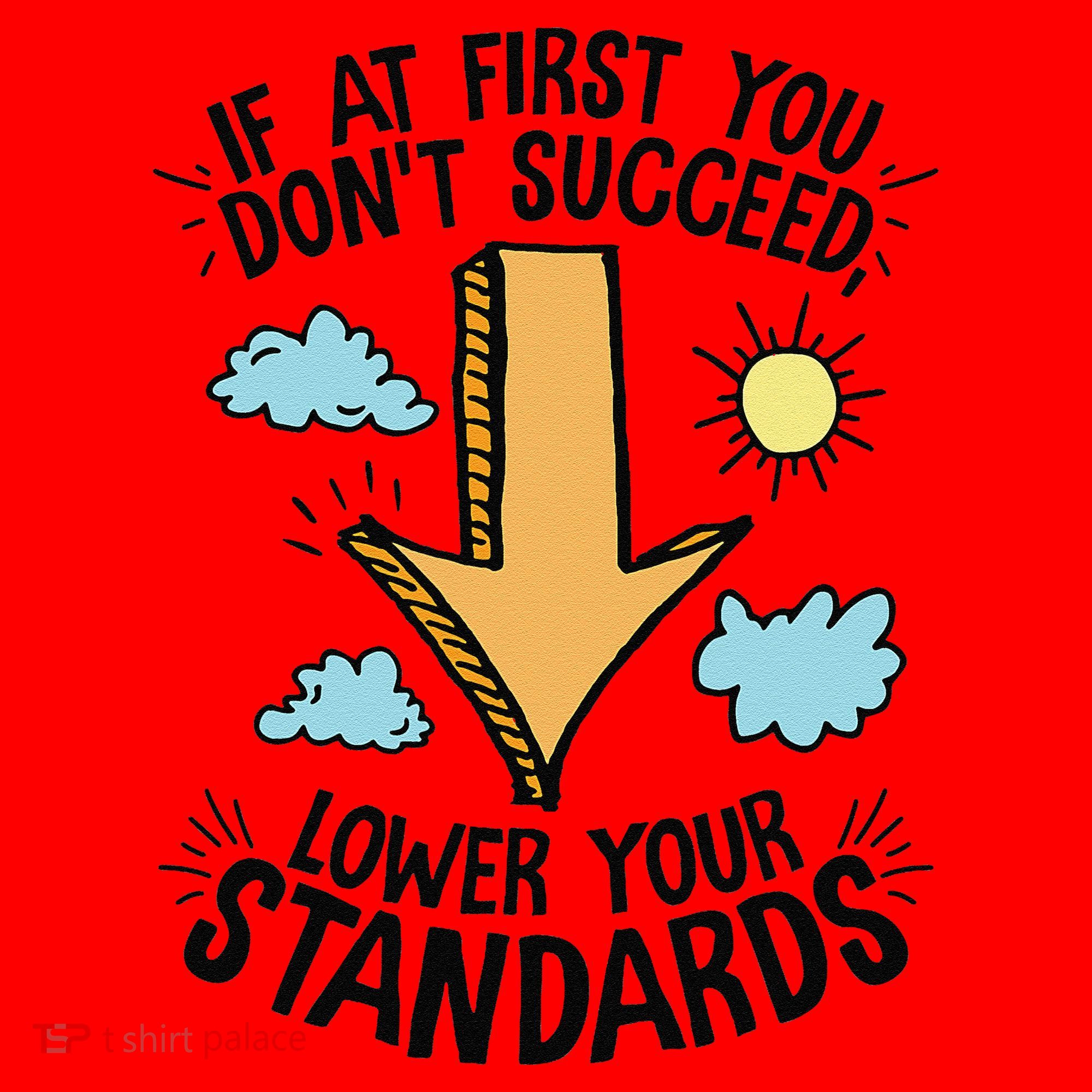 If At First You Don’T Succeed Lower Your Standards Santa Hat