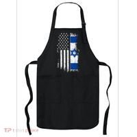 Israeli American Flag Pride Israel Usa Apron thumb 0