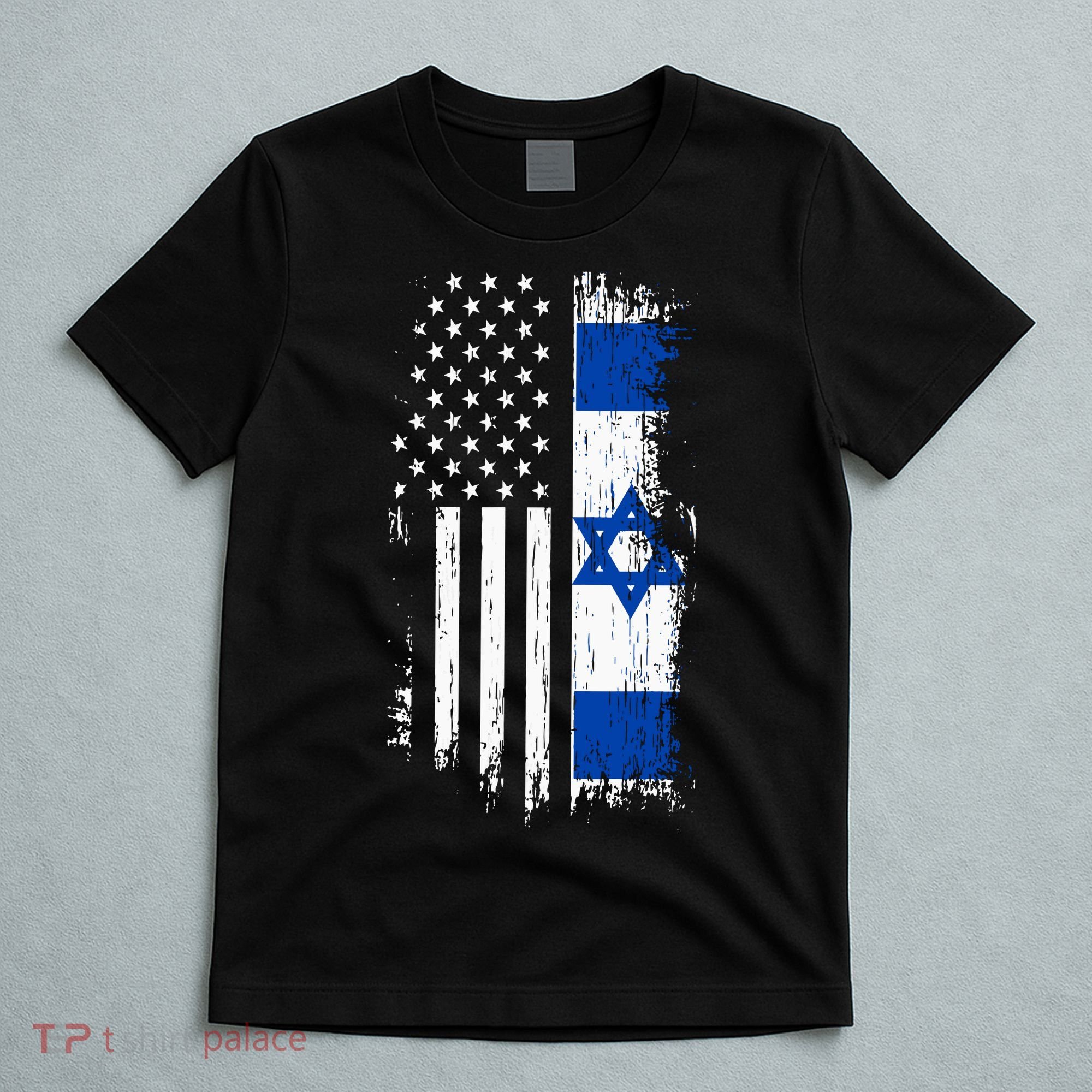 Israeli American Flag Pride Israel Usa T-Shirt