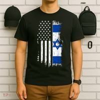 Israeli American Flag Pride Israel Usa T-Shirt thumb 6