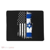 Israeli American Flag Pride Israel Usa Mousepad thumb 0