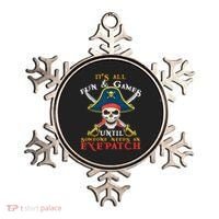 It's All Fun & Games Until Someone Needs An Eyepatch Pirate Skull Ornament thumb 0
