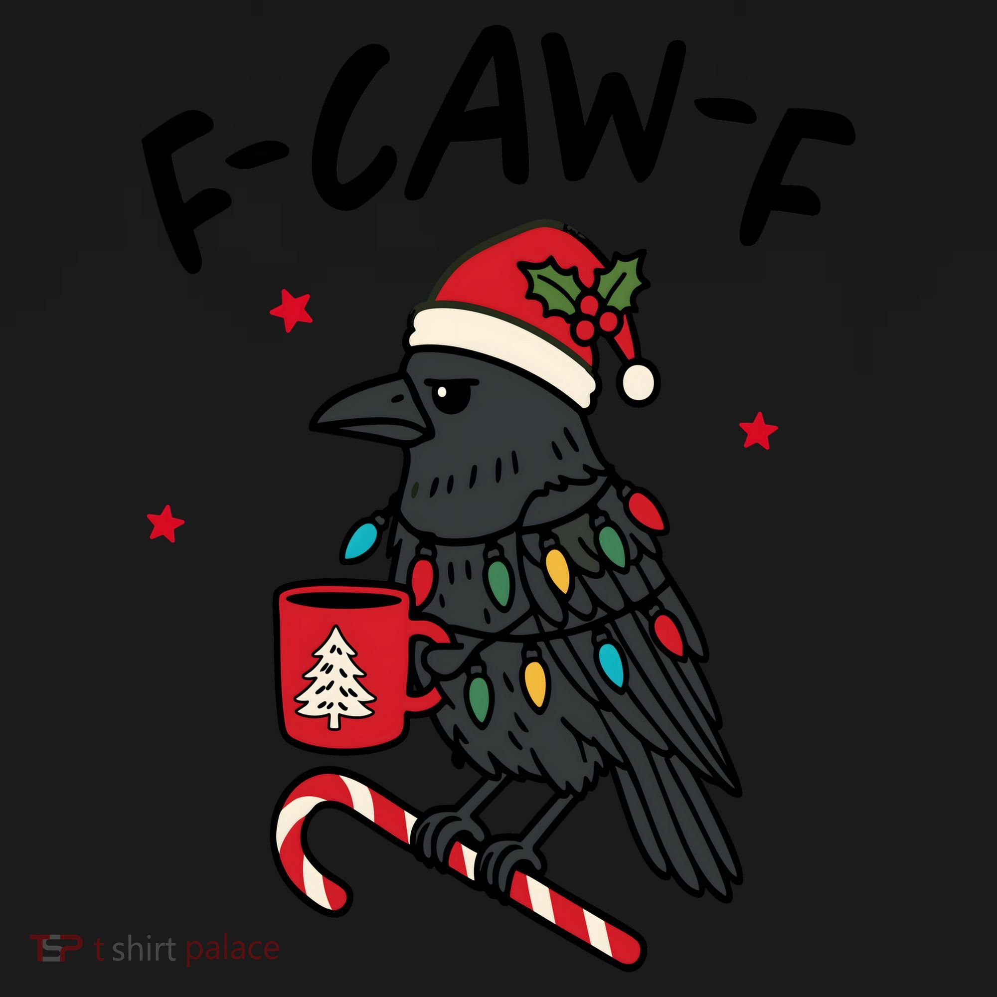 It’s An F-Caw-F Kind Of Christmas Crow Xmas Hoodie