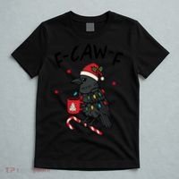 It’s An F-Caw-F Kind Of Christmas Crow Xmas T-Shirt thumb 5