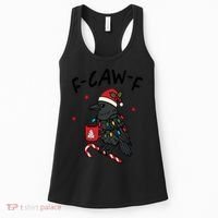 It’s An F-Caw-F Kind Of Christmas Crow Xmas Women's Tank Top thumb 0