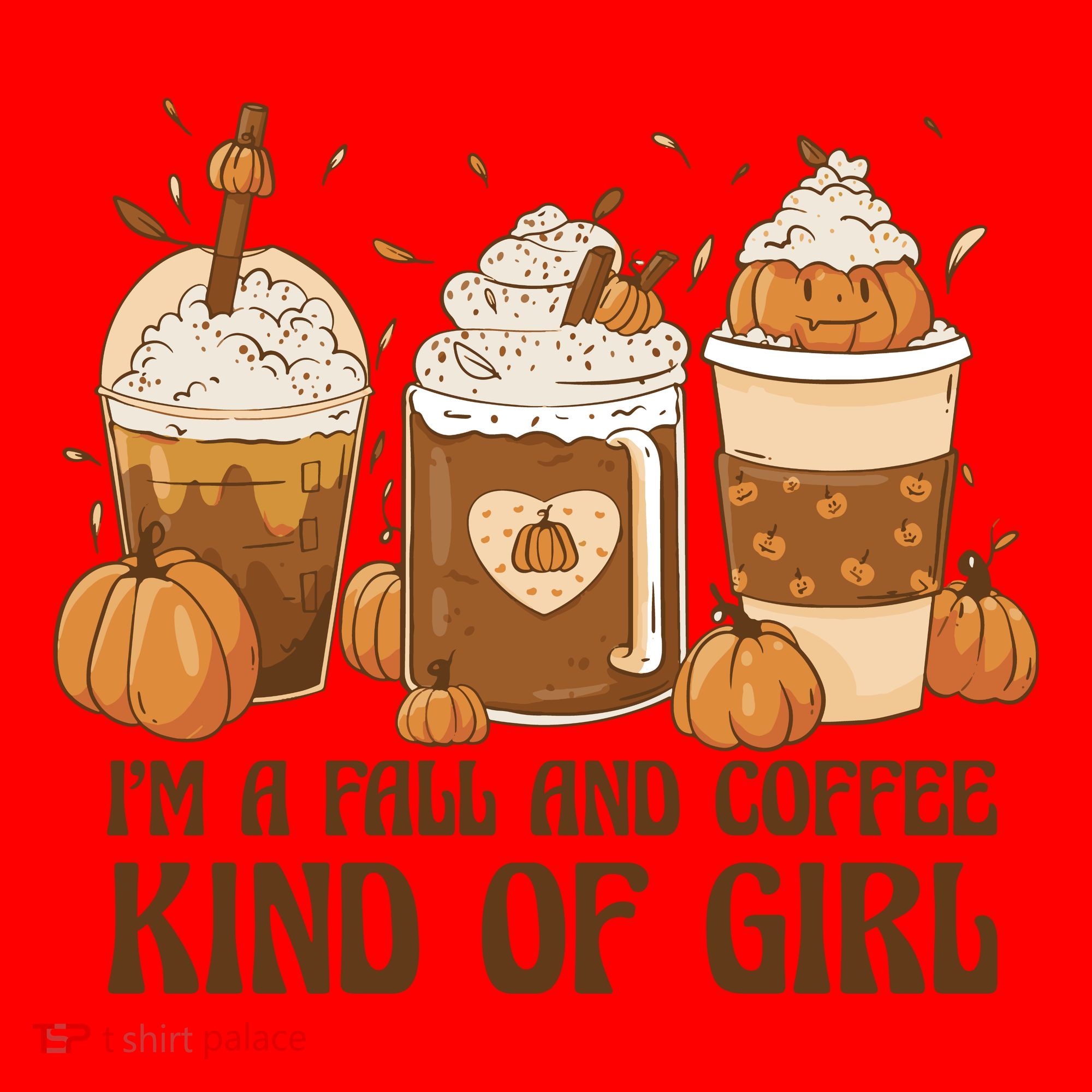 I'm A Fall And Coffee Kind Of Girl Santa Hat