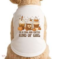I'm A Fall And Coffee Kind Of Girl Doggie Tank thumb 0