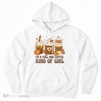 I'm A Fall And Coffee Kind Of Girl Hoodie thumb 0