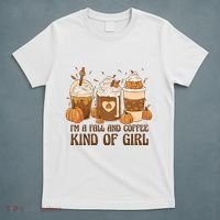 I'm A Fall And Coffee Kind Of Girl T-Shirt thumb 5