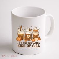 I'm A Fall And Coffee Kind Of Girl Coffee Mug thumb 1
