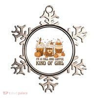 I'm A Fall And Coffee Kind Of Girl Ornament thumb 0