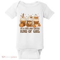 I'm A Fall And Coffee Kind Of Girl Baby Bodysuit thumb 0