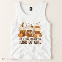 I'm A Fall And Coffee Kind Of Girl Tank Top thumb 2