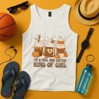 I'm A Fall And Coffee Kind Of Girl Tank Top thumb 4