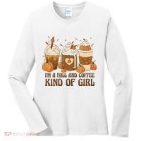 I'm A Fall And Coffee Kind Of Girl Women's Long Sleeve Shirt thumb 0