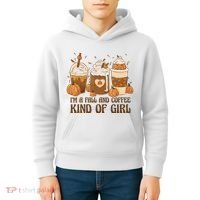 I'm A Fall And Coffee Kind Of Girl Kids Hoodie thumb 4