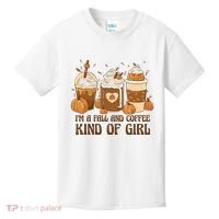 I'm A Fall And Coffee Kind Of Girl Kids T-Shirt thumb 0