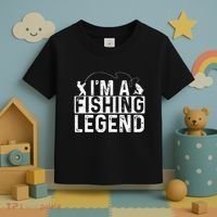 IM A Fishing Legend Fisherman Fish Lover Angling Toddler T-Shirt thumb 3