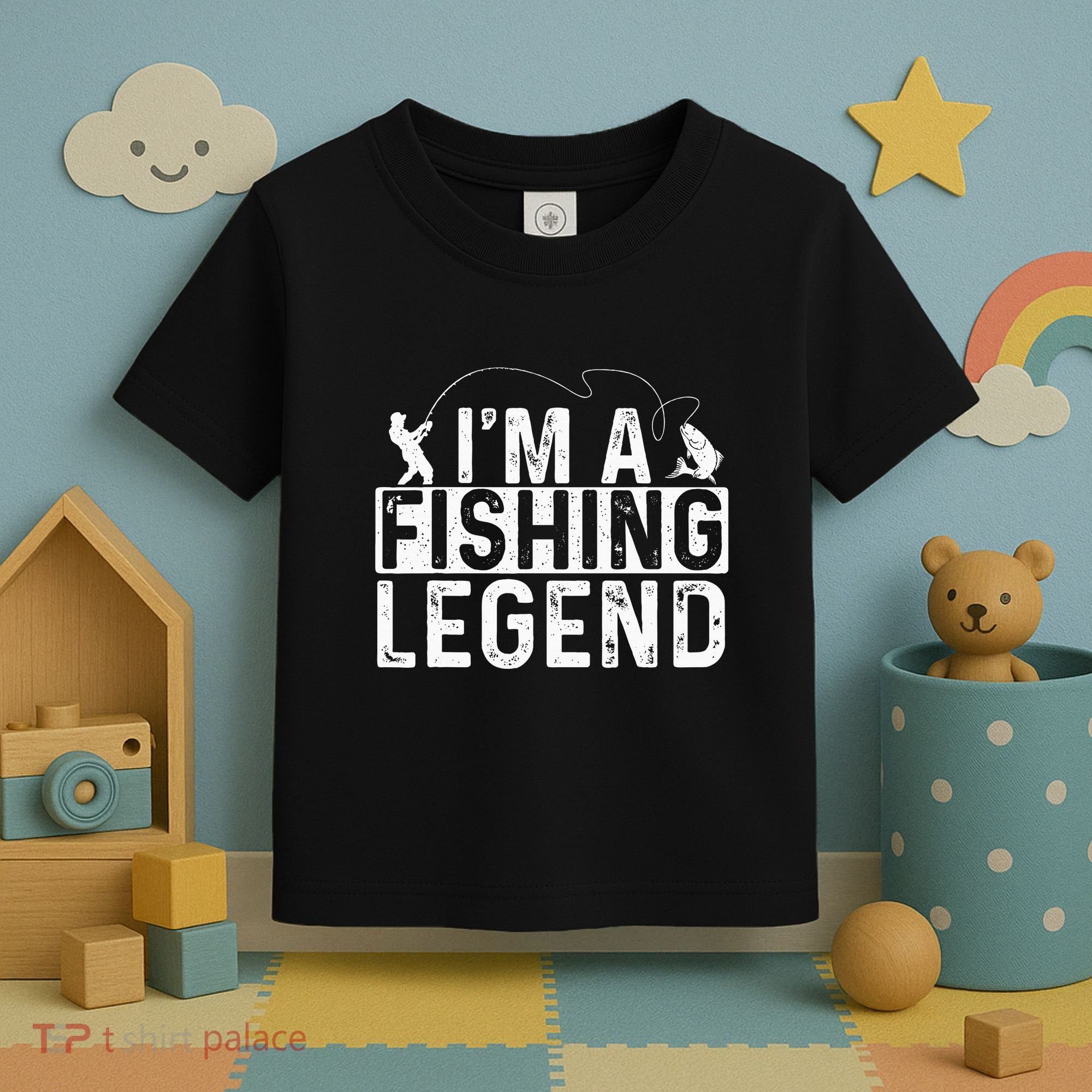 IM A Fishing Legend Fisherman Fish Lover Angling Toddler T-Shirt