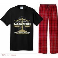IM A Future Lawyer DonT Argue With Me IM Always Right Cool Gift Pajama Set thumb 0