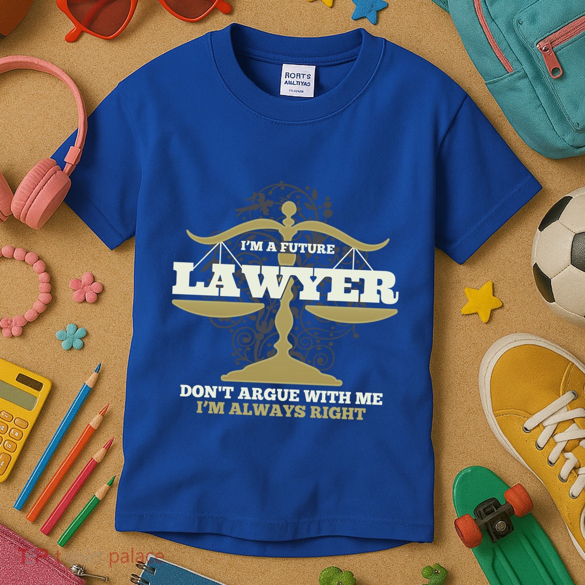 IM A Future Lawyer DonT Argue With Me IM Always Right Cool Gift Kids T-Shirt