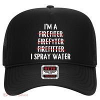 IM A Firefighter I Spray Water Funny Fire Firefighting Gift Hat thumb 0