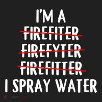 IM A Firefighter I Spray Water Funny Fire Firefighting Gift Hat thumb 2