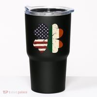 Irish American Flag Shamrock Tumbler thumb 0