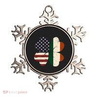 Irish American Flag Shamrock Ornament thumb 0