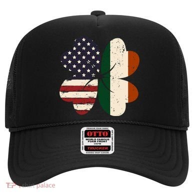 Irish American Flag Shamrock Hat
