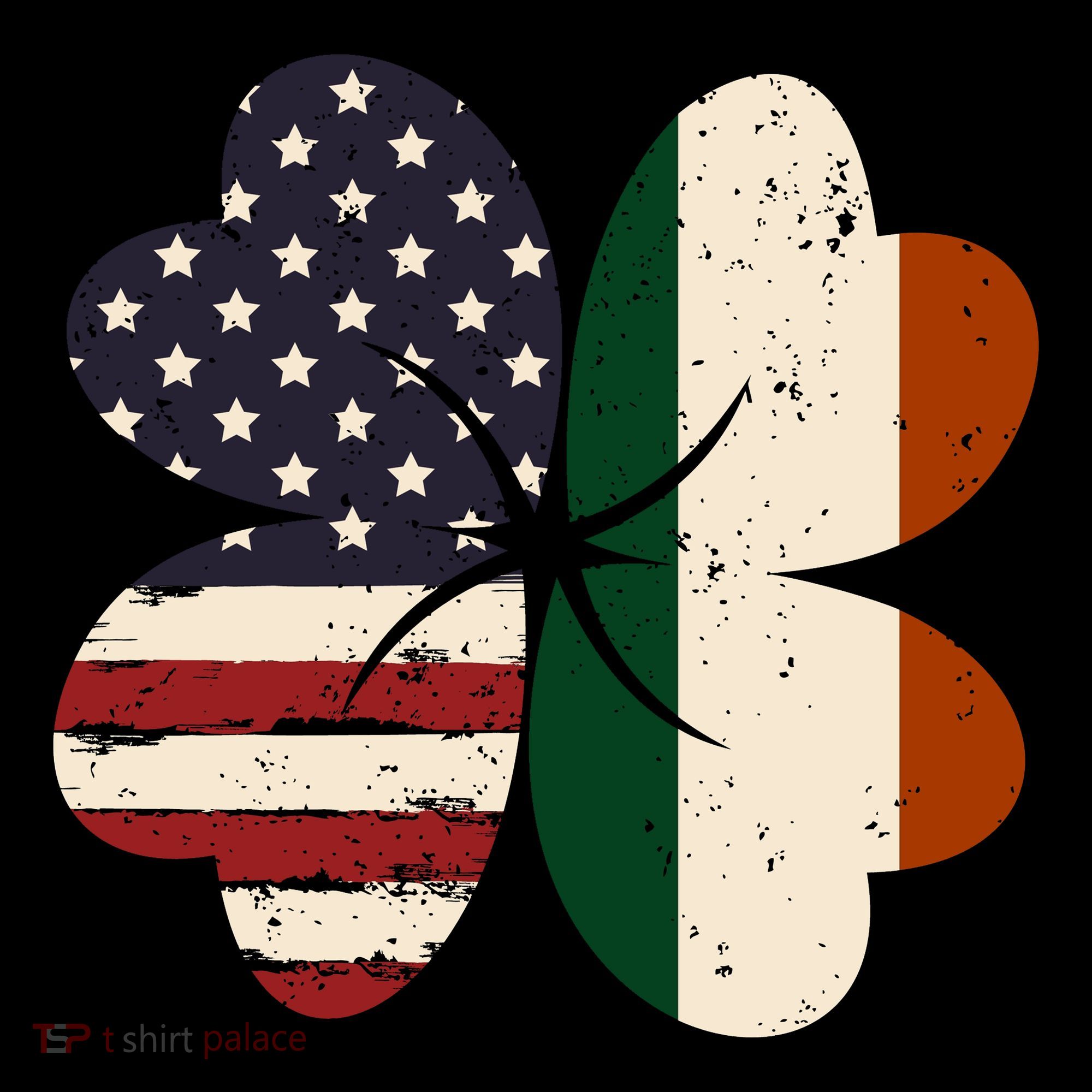 Irish American Flag Shamrock Visor