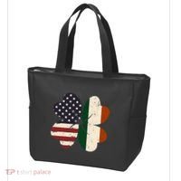 Irish American Flag Shamrock Tote Bag thumb 3