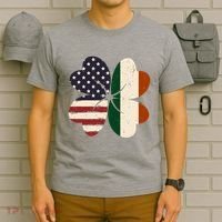 Irish American Flag Shamrock T-Shirt thumb 6