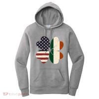 Irish American Flag Shamrock Women's Hoodie thumb 0