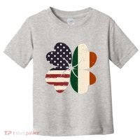 Irish American Flag Shamrock Toddler T-Shirt thumb 0