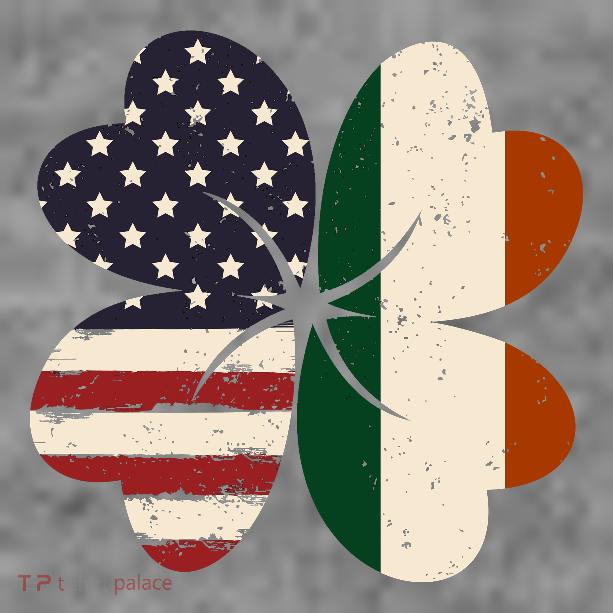 Irish American Flag Shamrock Women's T-Shirt