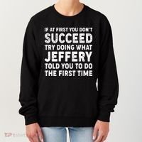 If At First You Dont Succeed Custom Name Personalized Text Women's Sweatshirt thumb 0