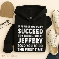 If At First You Dont Succeed Custom Name Personalized Text Hoodie thumb 4
