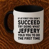 If At First You Dont Succeed Custom Name Personalized Text Coffee Mug thumb 2